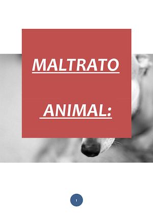 Maltrato Animal