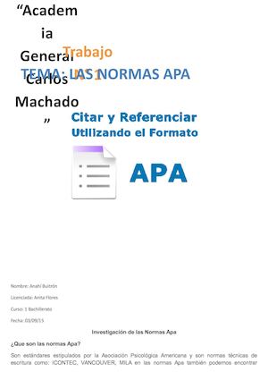 Las normas APA