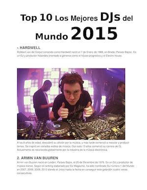 Top 10 Los Mejores Djs Del Mundo 2015