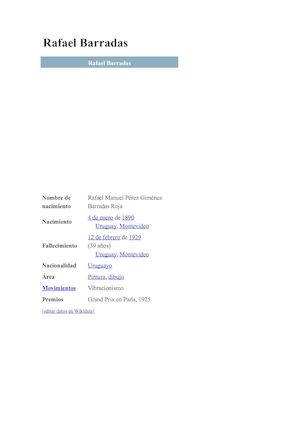 Un Mar De Pintura por el artista plástico Barradas