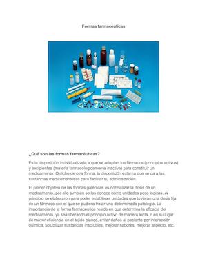 Formas Farmacéuticas