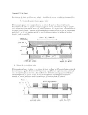 Sistemas Iso De Ajuste