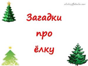 Загадки про ёлку