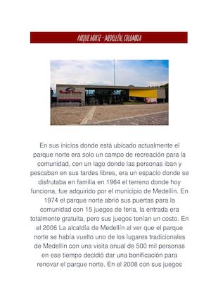 Parque Norte -  Medellín Historia