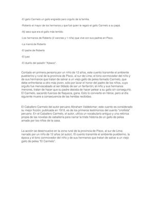 El Gallo Carmelo Un Gallo Engreido Pero Orgullo De La Familia