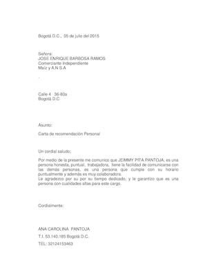 2 RECOMENDACIONES PERSONALES