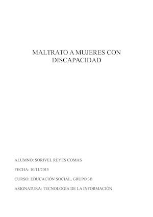 Maltrato Discapacitadas