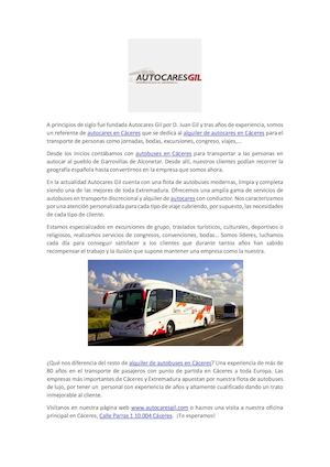 Autocares Autobuses Cáceres