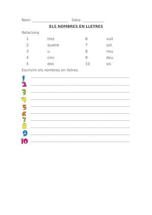 Nombre En Lletres