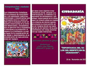 Triptico del tema de: Ciudadanía
