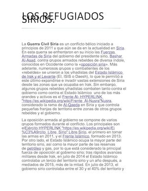 Los Refugiados Sirios