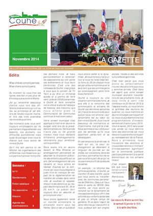 La Gazette de Couhé - Novembre 2014