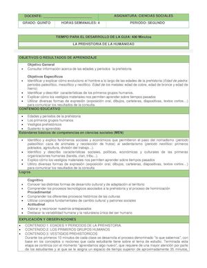 LA PREHISTORIA DE LA HUMANIDAD