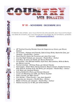 Country Web Bulletin Novembre/Décembre 2015
