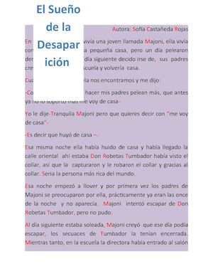 Cuento Sofia Castaneda 4 C