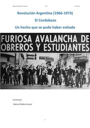 Revolucion Argentina- El Cordobazo