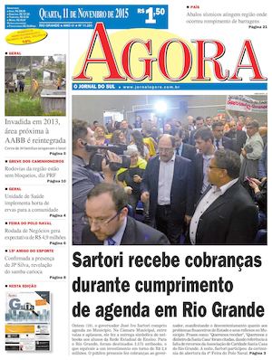 Jornal Agora - Edição 11293 - 11 de Novembro de 2015