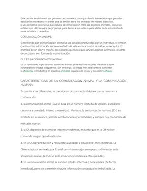 Comunicacion Animal