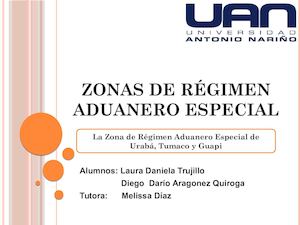 Zonas De Régimen Aduanero Especial