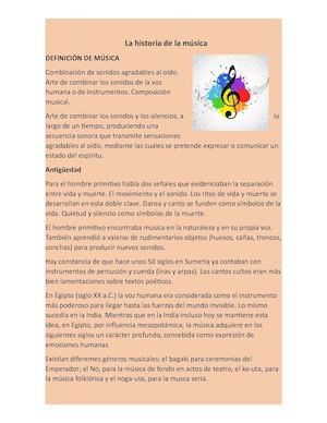 La Historia De La Música