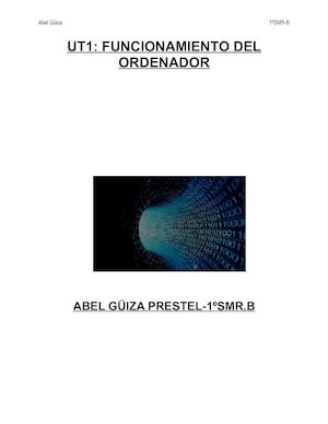 Unidad 1 Funcionamiento del ordenador