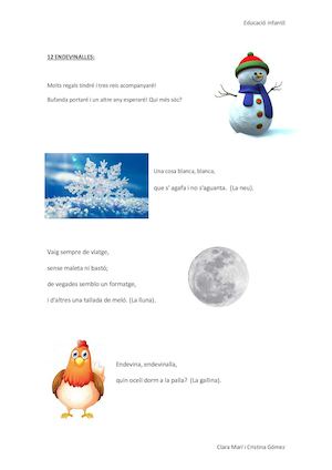 Recull de poemes, dites i endevinalles.