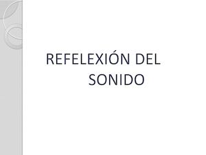 Refelexion Del Sonido