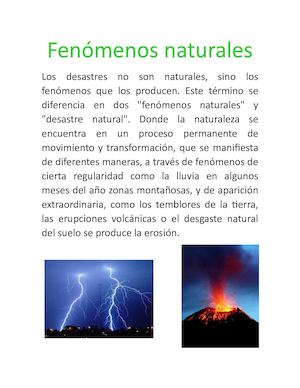 Fenómenos Naturales Nao