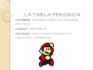 Clasificaciones Periódicas