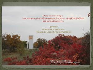 Визначні місця Березнегуватого