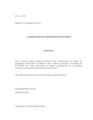 Certificado Y Constancia