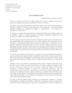 Resumen de Ley 20584