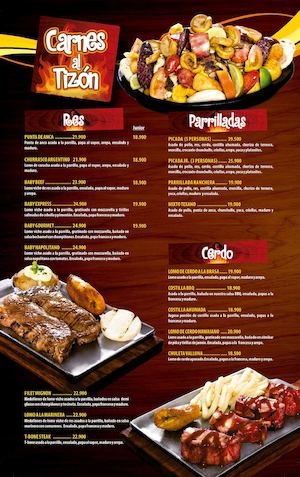 Carta Carnes al Tizon