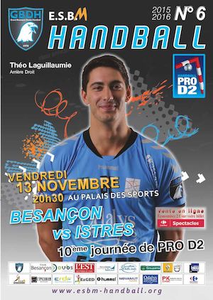 Programme de Match GBDH News N°6 Vs Istres 13 Novembre 2015