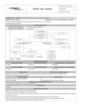FOR GH 02 PERFIL DE CARGO AUXILIAR DE ARQUEOLOGIA V1