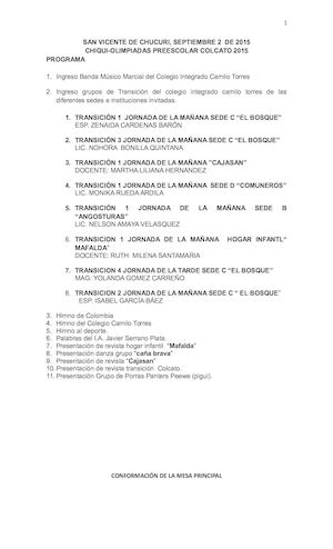 Programa Chiqui Olimpiadas 2015 Docx