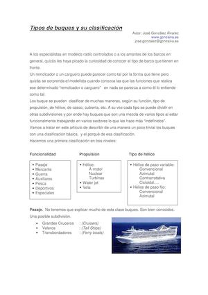 Clasificacion Y Tipos De Barcos1