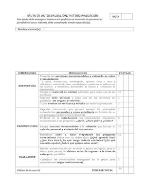 Pauta Autoevaluación Portafolio 1 (1) (1).
