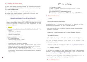 6ème Questionnaire Mytho