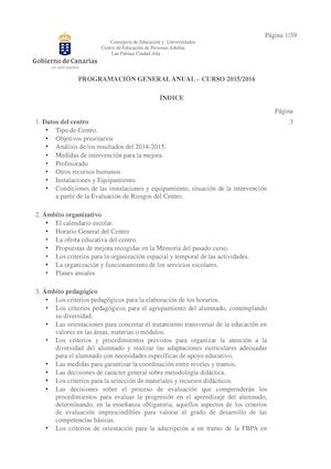 Pga A Falta De Las Programaciones