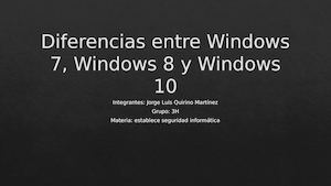 Diferencias Entre Windows 7, Windows 8 Y