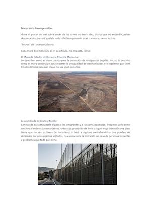 Muros De La Incomprensión