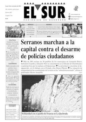 El Sur Lunes 16112015