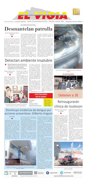 16 noviembre del 2015