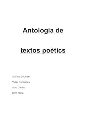 Antologia Poètica