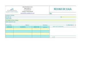 Formato Recibo De Caja