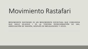 Movimiento Rastafari