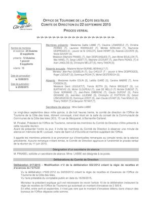 Pv Codir N°3 22 09 2015