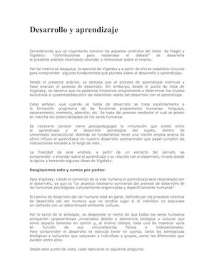 Desarrollo Y Aprendizaje 1