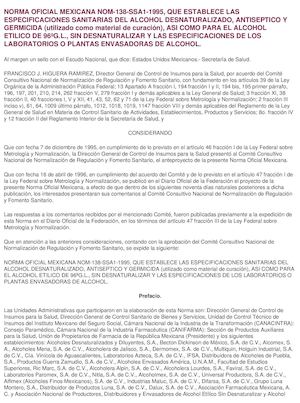 NORMA OFICIAL MEXICANA NOM 138 SSA1 1995